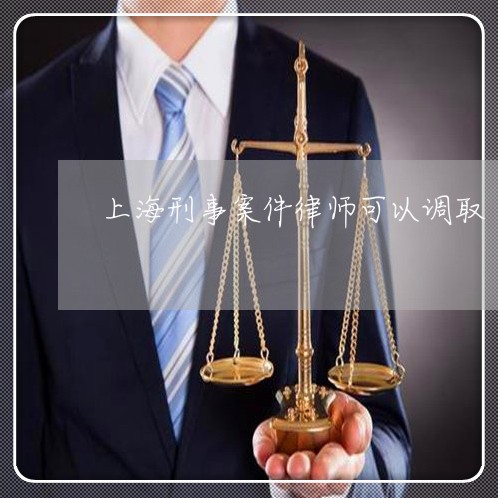 上海刑事案件律师可以调取/2023032941615