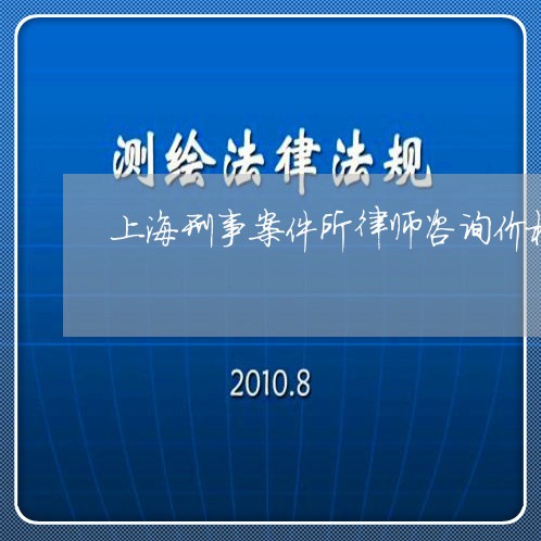 上海刑事案件所律师咨询价格/2023032950614