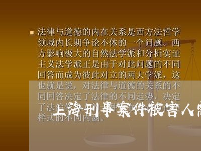 上海刑事案件被害人需要律师/2023032928372