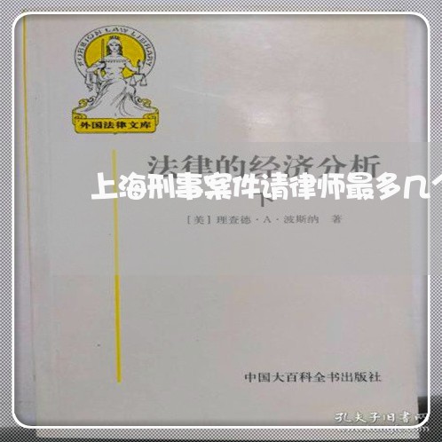 上海刑事案件请律师最多几个/2023032917247
