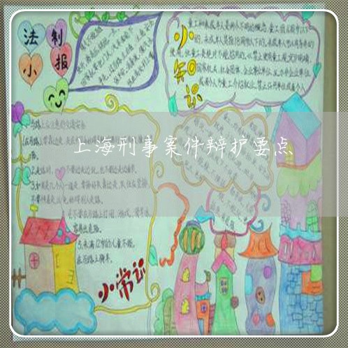 上海刑事案件辩护要点/2023021194827 上海刑事案件辩护要点/2023021194827