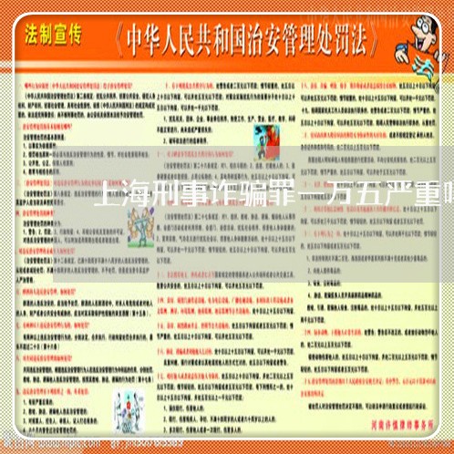 上海刑事诈骗罪一万五严重吗/2023033040362