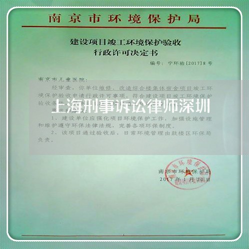 上海刑事诉讼律师深圳/2023021120615