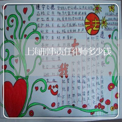 上海刑事责任律师多少钱/2023022627947