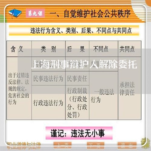 上海刑事辩护人解除委托/2023022616240