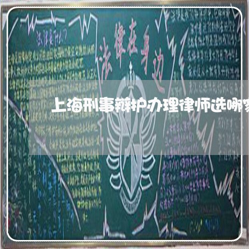 上海刑事辩护办理律师选哪家/2023033006360
