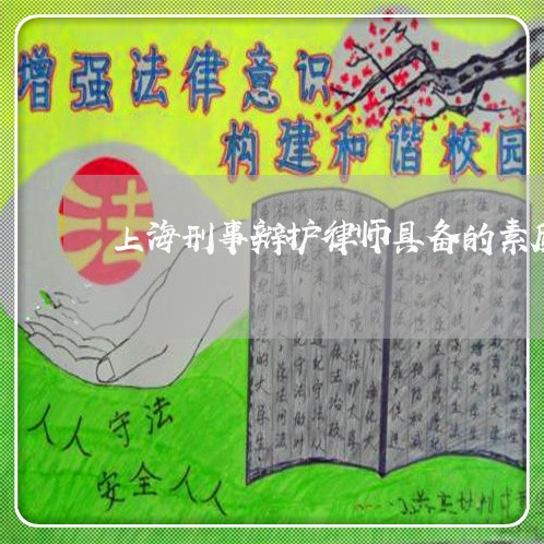 上海刑事辩护律师具备的素质/2023032927259
