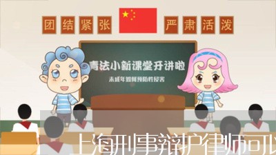 上海刑事辩护律师可以请几个/2023032993836