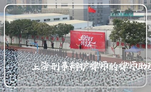 上海刑事辩护律师的律师助理/2023032905157