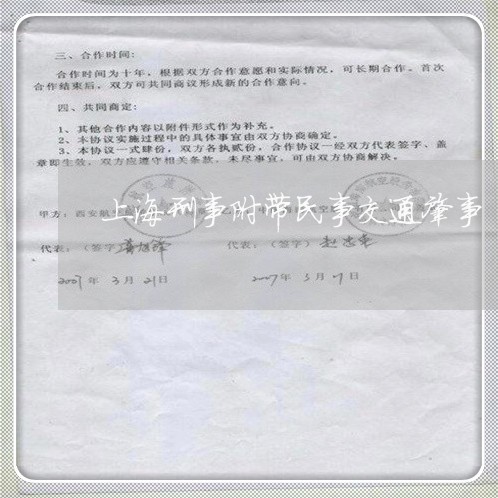 上海刑事附带民事交通肇事/2023031518372