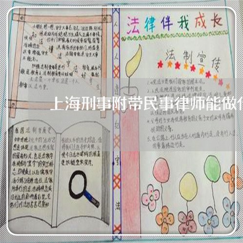 上海刑事附带民事律师能做什么/2023060257592