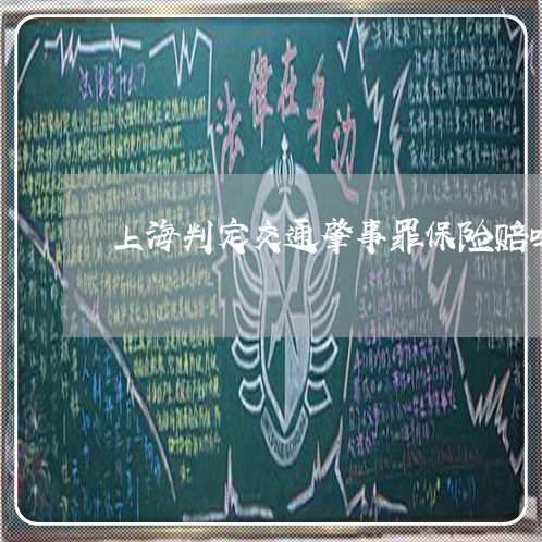 上海判定交通肇事罪保险赔吗/2023032929248 上海判定交通肇事罪保险赔吗/2023032929248