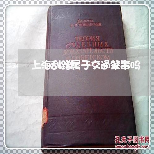 上海刮蹭属于交通肇事吗/2023022505925 上海刮蹭属于交通肇事吗/2023022505925