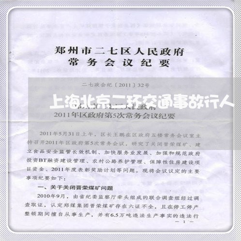 上海北京二环交通事故行人/2023031515815 上海北京二环交通事故行人/2023031515815