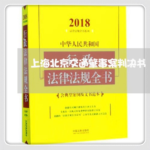 上海北京交通肇事案判决书/2023031589068