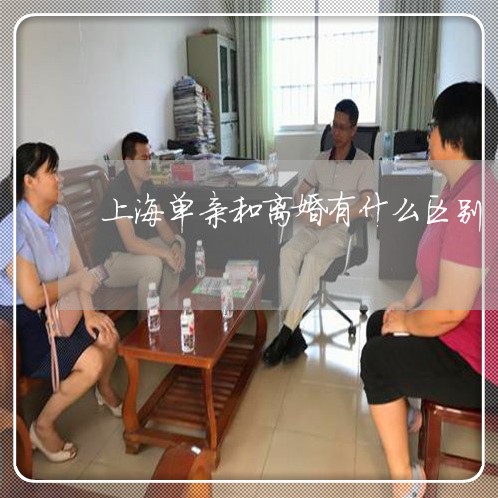 上海单亲和离婚有什么区别/2023031560581