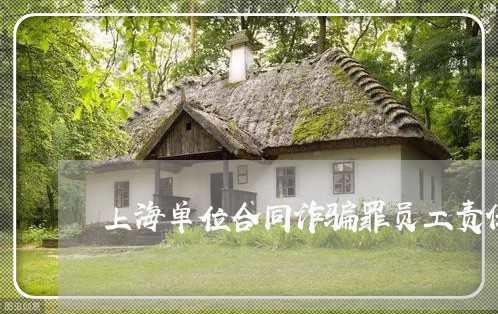 上海单位合同诈骗罪员工责任/2023032969371 上海单位合同诈骗罪员工责任/2023032969371