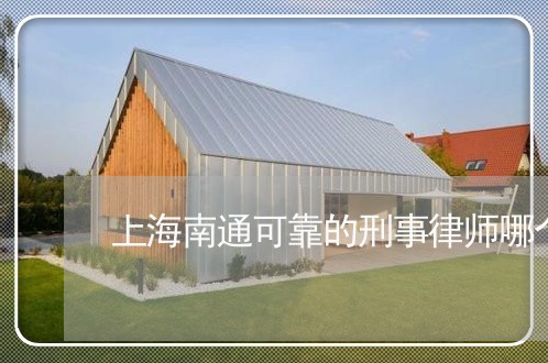 上海南通可靠的刑事律师哪个好/2023060298362