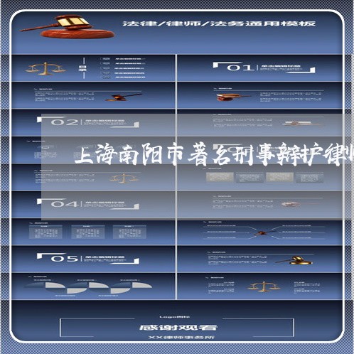 上海南阳市著名刑事辩护律师/2023032818159 上海南阳市著名刑事辩护律师/2023032818159