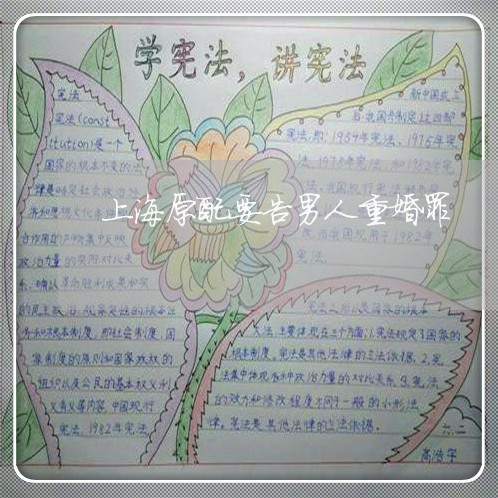 上海原配要告男人重婚罪/2023022682795 上海原配要告男人重婚罪/2023022682795
