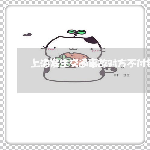 上海发生交通事故对方不付钱/2023032931635