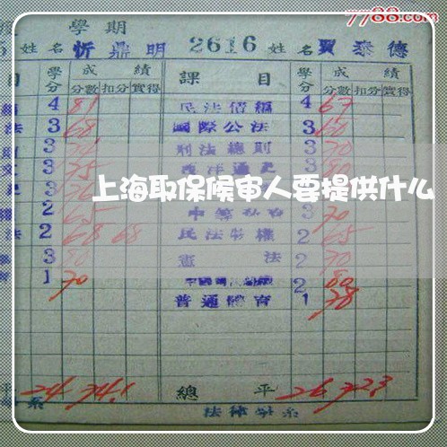 上海取保候审人要提供什么/2023031591493 上海取保候审人要提供什么/2023031591493