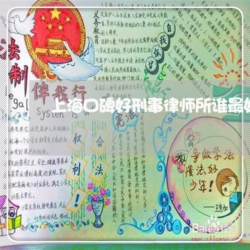上海口碑好刑事律师所谁最好/2023032919180