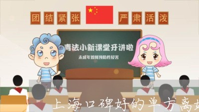 上海口碑好的单方离婚律师找谁