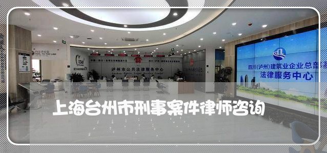 上海台州市刑事案件律师咨询/2023032975848