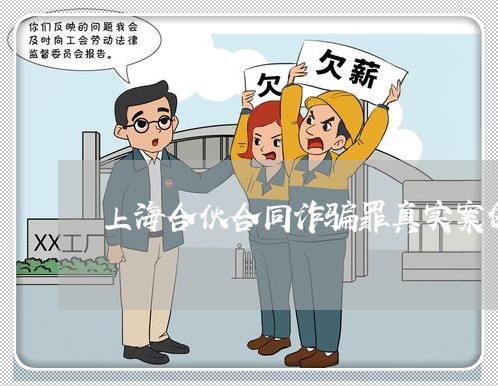 上海合伙合同诈骗罪真实案例/2023032983837