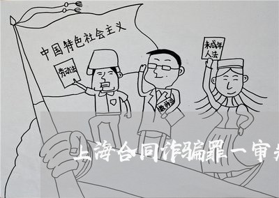 上海合同诈骗罪一审判决书/2023031594603