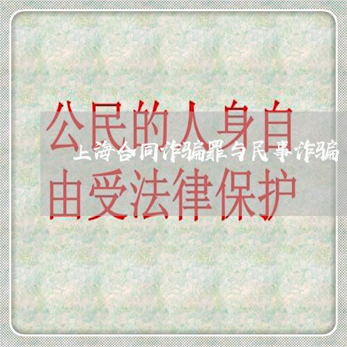 上海合同诈骗罪与民事诈骗/2023031569404 上海合同诈骗罪与民事诈骗/2023031569404