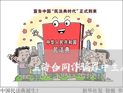 上海合同诈骗罪中主从犯认定/2023032927126