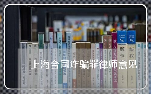 上海合同诈骗罪律师意见/2023022604825 上海合同诈骗罪律师意见/2023022604825