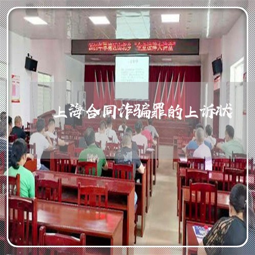 上海合同诈骗罪的上诉状/2023022626251 上海合同诈骗罪的上诉状/2023022626251