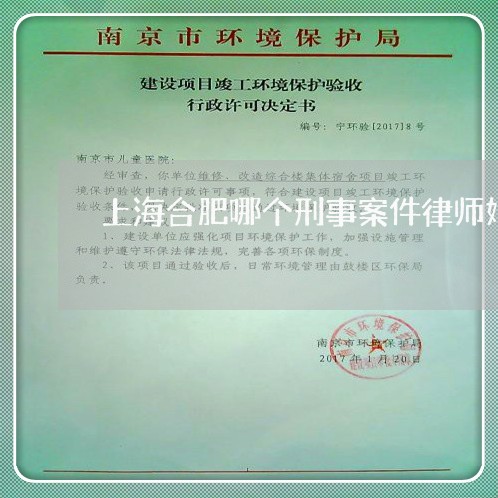 上海合肥哪个刑事案件律师好/2023032972614 上海合肥哪个刑事案件律师好/2023032972614