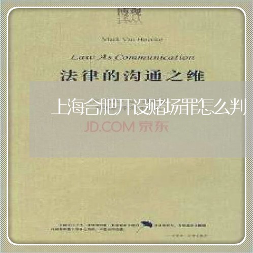 上海合肥开设赌场罪怎么判/2023031528140