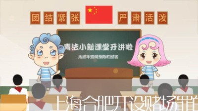 上海合肥开设赌场罪的案件/2023031549603