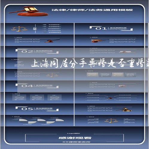 上海同居分手再婚是否重婚罪/2023032983704