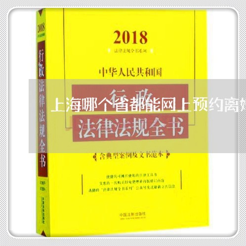 上海哪个省都能网上预约离婚吗/2023060227159