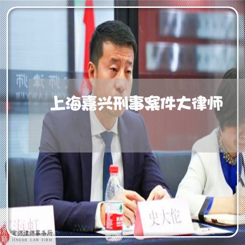 上海嘉兴刑事案件大律师/2023022530383