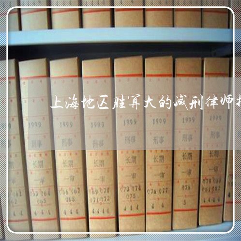 上海地区胜算大的减刑律师找谁/2023060138370