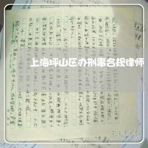 上海坪山区办刑事合规律师/2023031418161