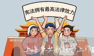 上海多少钱能够上诈骗罪/2023022531391