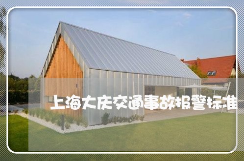 上海大庆交通事故报警标准/2023031485058 上海大庆交通事故报警标准/2023031485058