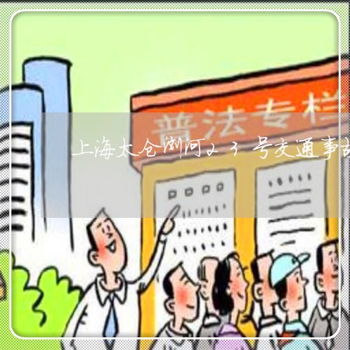 上海太仓浏河23号交通事故/2023032896016