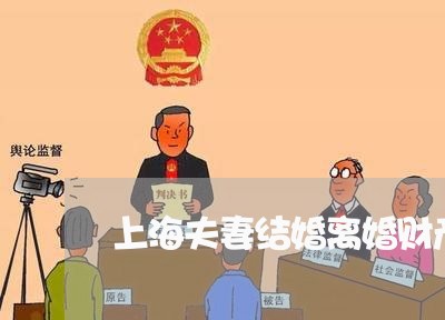 上海夫妻结婚离婚财产怎么分配/2023060136258