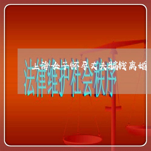 上海女子怀孕丈夫骗钱离婚/2023031449369