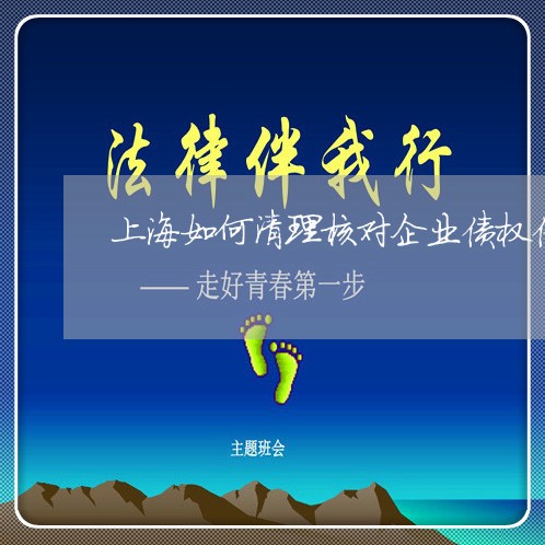 上海如何清理核对企业债权债务/2023060158279