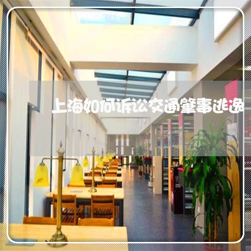 上海如何诉讼交通肇事逃逸/2023031443716